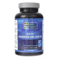 Witaminy i minerały - Green Pasture Green Pasture Blue Ice Fermentowany olej z wątroby dorsza - 120 kapsułek - miniaturka - grafika 1