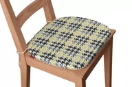 Meble modułowe i akcesoria - Dekoria Siedzisko Bartek na krzesło żółto-czarna pepitka 40x37x2,5cm Brooklyn 220-137-79 - miniaturka - grafika 1