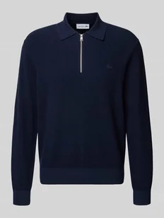 Sweter z dzianiny o kroju regular fit z efektem wafla - Swetry męskie - miniaturka - grafika 1