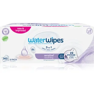 WaterWipes Soothing Clean delikatne nawilżane chusteczki dla dzieci 6x60 szt. - Chusteczki nawilżane - miniaturka - grafika 1