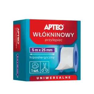 APTEO Przylepiec Włókninowy 5mx2,5cm, 1 sztuka - Apteczki i materiały opatrunkowe - miniaturka - grafika 1