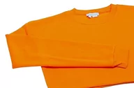 Bluzy damskie - Libbi Damska bluza z długim rękawem ze 100% poliestru, z okrągłym dekoltem, pomarańczowa, rozmiar S, pomarańczowy, S - miniaturka - grafika 1