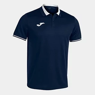 Koszulki męskie - Joma Męska koszulka polo Championship Vi Granatowy, biały 4XS 101954 - grafika 1