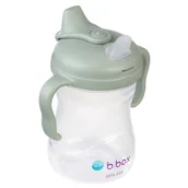 Kubki dla dzieci - B.BOX Kubek z miękkim ustnikiem 4m+ szałwiowy - miniaturka - grafika 1