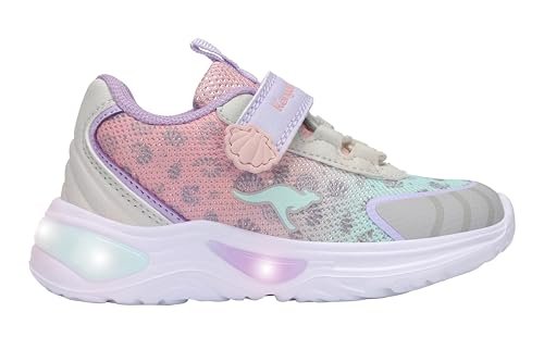 KangaROOS K-SLG Kauai Ev sneakersy dziewczęce, Vapor Grey Rosewater, 27 EU