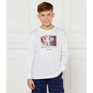CALVIN KLEIN JEANS Longsleeve Regular Fit - Koszulki dla chłopców - miniaturka - grafika 1