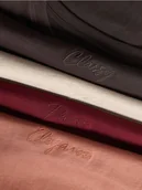 Koszulki i topy damskie - Reserved - T-shirt z drobnym haftem - bordowy - miniaturka - grafika 1