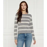 Swetry damskie - Tommy Hilfiger Wełniany sweter Regular Fit - miniaturka - grafika 1