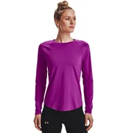 Koszulki i topy damskie - Damska Koszulka z długim rękawem UNDER ARMOUR UA RUSH LS 1368179-577 – Fioletowy - miniaturka - grafika 1