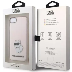 Etui na telefon Karl Lagerfeld do iPhone 7/8/SE 2020/2022 óżowy/pink hardcase Ikonik Choupette - Etui i futerały do telefonów - miniaturka - grafika 8