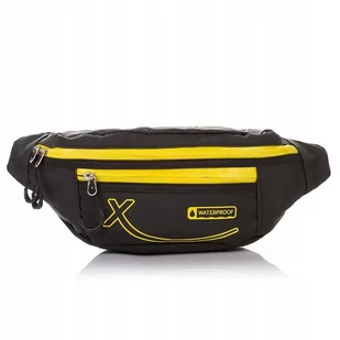 SASZETKA MĘSKA NERKA SPORTOWA WODOODPORNA CZARNA - Nerki - miniaturka - grafika 1