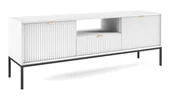 Inne meble do salonu - Szafka Rtv Nova Rtv154 Czarny / Biała - miniaturka - grafika 1