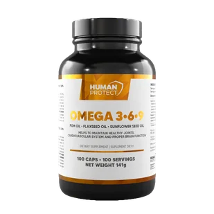 Human Protect Omega 3-6-9 100softgels Kwas EPA DHA - Witaminy i minerały Human Protect Omega 3-6-9 100softgels Kwas EPA DHA - Witaminy i minerały - miniaturka - grafika 1