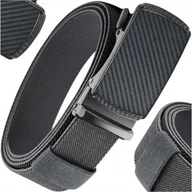 Paski - Parciany pas elastyczny taktyczny pasek elegancki klamra automatyczna - miniaturka - grafika 1