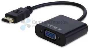 NoName Kabel Redukcja HDMI M-VGA 15 F 0 czarna No Name - Kable - miniaturka - grafika 1