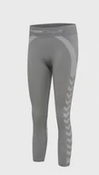 Legginsy - Hummel Legginsy Sportowe Szare Damskie 2Xs/Xs Puj - miniaturka - grafika 1