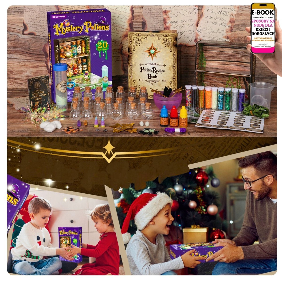 Eksperymenty Naukowe i Zaczarowane Eliksiry – Magiczny Zestaw Dla Dzieci Zabawa, Nauka i Wyobraźnia + EBOOK-3