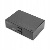 Pozostałe akcesoria sieciowe - Przełącznik KVM DIGITUS 2 portowy DisplayPort, 4K 60Hz - miniaturka - grafika 1