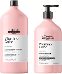 Loreal L''oreal professionnel Vitamino Color Resveratrol - zestaw przedłużający trwałość koloru, szampon 1500ml + odżywka 750ml 14/zestaw - Odżywki do włosów - miniaturka - grafika 1