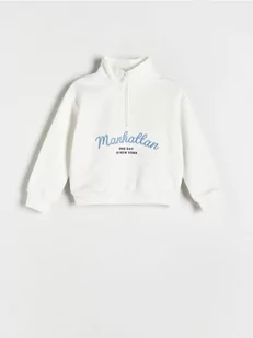 Reserved - Bluza z haftem - złamana biel - Bluzki dla dziewczynek - miniaturka - grafika 1