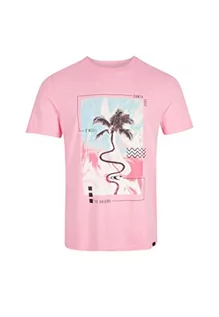 Koszulki męskie - O'Neill Męski T-shirt z krótkimi rękawami, Bays podkoszulek (opakowanie 4 szt.), 14010 Prism Pink, S-M - grafika 1