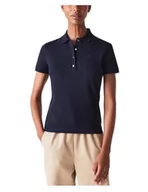 Koszulki i topy damskie - Lacoste Damska koszulka polo, morski, 36 - miniaturka - grafika 1