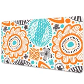 Podkładki na biurko - Podkładka na biurko Pastelowe kwiaty vintage 90x45 cm - miniaturka - grafika 1