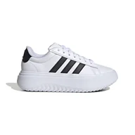 Półbuty damskie - Damskie Buty ADIDAS GRAND COURT PLATFORM IE1092 – Biały - miniaturka - grafika 1