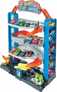 Hot Wheels Garaż Stunt Garage Autka Wyścig GNL70 zestaw - Zabawki zdalnie sterowane - miniaturka - grafika 1