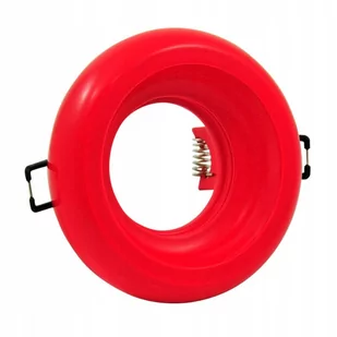 Polux Oczko podtynkowe gipsowe 1x5W LED 12V HELIOS czerwony połysk 310019 SANICO 310019 - Oprawy, klosze i abażury - miniaturka - grafika 1
