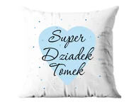 Poduszki dekoracyjne - Poszewka personalizowana na dzień dziadka - 1 szt. - miniaturka - grafika 1