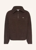 Bluzy męskie - Lacoste Bluza Polarowa braun - LACOSTE - miniaturka - grafika 1