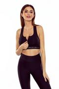 Biustonosze - Rough Radical, Stanik sportowy Sports Bra Intense Zip , Czarny, rozm. S - miniaturka - grafika 1