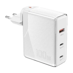 Ładowarka Essager ECT2CA-ZXB02-Z GaN 100W 2C+A (biały) - Ładowarki do telefonów - miniaturka - grafika 1