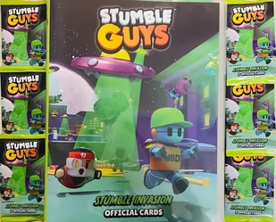 Album kolekcjonerski Stumble Guys INVASION + 6 saszetek kart - Czasopisma - miniaturka - grafika 1
