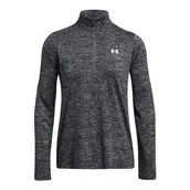 Koszulki męskie - Under Armour Tech 1/2 zamek błyskawiczny - Twist, czarny/biały, XL - miniaturka - grafika 1
