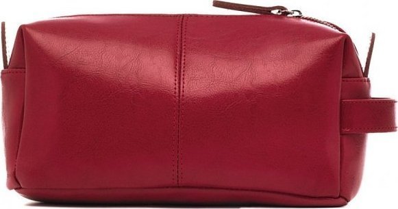 POLSKA SKÓRZANA KOSMETYCZKA SOLOME BORDOWA