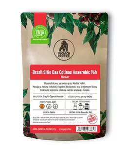 Kawa ziarnista Ingagi Coffee Brazil Sítio Das Colinas Anaerobic 96h 250g - Kawa - miniaturka - grafika 1