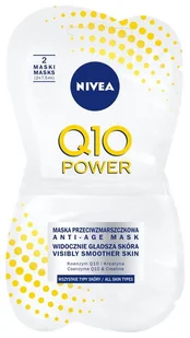 Nivea Q10 Power Przeciwzmarszczkowa maska do twarzy 2 x 7,5 ml - Maseczki do twarzy - miniaturka - grafika 1