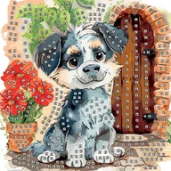 Zabawki kreatywne - Mozaika piankowa Piesek Fun&Joy - miniaturka - grafika 1