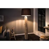 Lampy stojące - Invicta Interior Lampa stojąca Wood Silhouette czarna (i-17321) - miniaturka - grafika 1