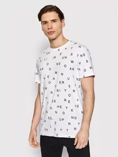 Koszulki męskie - Outhorn T-Shirt TSM606 Biały Regular Fit - grafika 1
