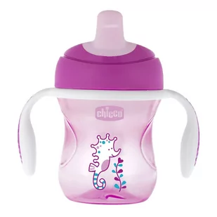 Chicco Chicco Kubek Niekapek z Ustnikiem dla Dziewczynki 6m+ Kubek Chicco z twardym ustnikiem 200 ml TOW008447 - Kubki dla dzieci - miniaturka - grafika 4