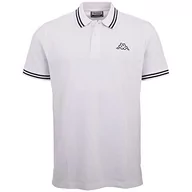 Koszule męskie - Kappa Deutschland Męska koszula polo ALEOT, Bright White, standard - miniaturka - grafika 1