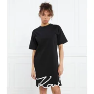 Sukienki - Karl Lagerfeld Sukienka karl signature hem dress - miniaturka - grafika 1
