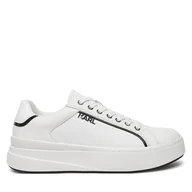 Sneakersy męskie - Sneakersy KARL LAGERFELD KL54020 Biały - miniaturka - grafika 1