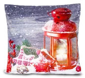 Poszewki na poduszki - Poszewka Led Czerwony Lampion /Homelife - miniaturka - grafika 1