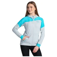 Bluzy sportowe damskie - Bluza damska Kilpi Memphis Rozmiar: M / Kolor: szary/niebieski - miniaturka - grafika 1