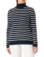 Bluzy damskie - Tommy Hilfiger Damska bluza Th Ess Hilfiger C-nk, Stp Desert Sky/Ecru, XXL - miniaturka - grafika 1