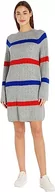 Sukienki - Tommy Hilfiger Sukienka z miękkiej wełny AO Cable C-NK, Miękkie paski wełniane poziome, M - miniaturka - grafika 1